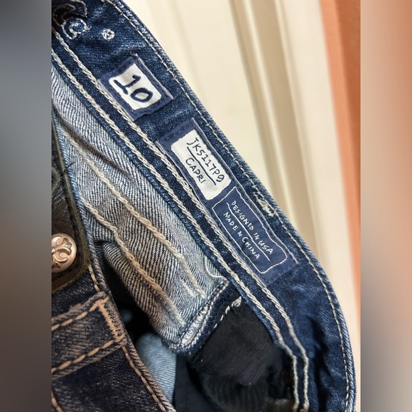 Miss Me Capri Jeans Sz 10 Youth Girl - Picture 6 of 10